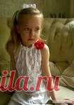 Красивый белый ажурный топ для девочки 5-6 лет!