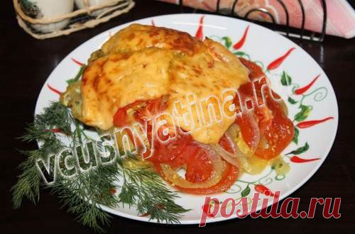 Куриная грудка с овощами в фольге