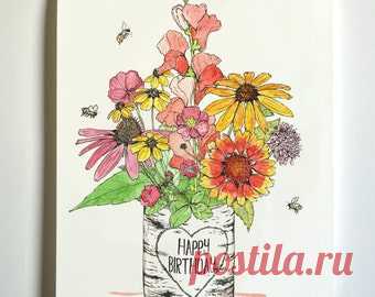 Original Ink Drawings Cards Prints And More By Hellosprout On Etsy 864