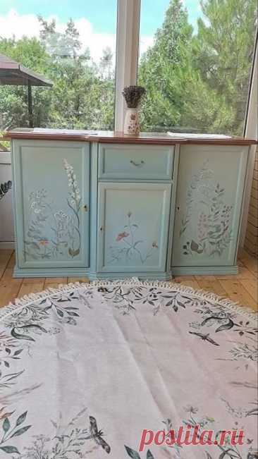 И ТАКОЕ НЕ КУПИШЬ В МАГАЗИНЕ #перекраскамебели #дизайнмебели #diy #творчество #редизайнмебели