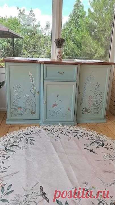 И ТАКОЕ НЕ КУПИШЬ В МАГАЗИНЕ #перекраскамебели #дизайнмебели #diy #творчество #редизайнмебели