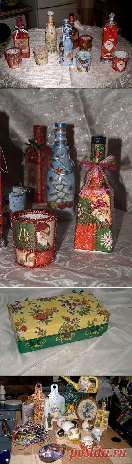 (+1) тема - Шаловливые ручки - мой Новогодний декупаж | РУКОДЕЛИЕ