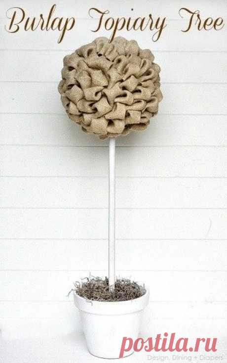 Топиарий из мешковины - Топиарий