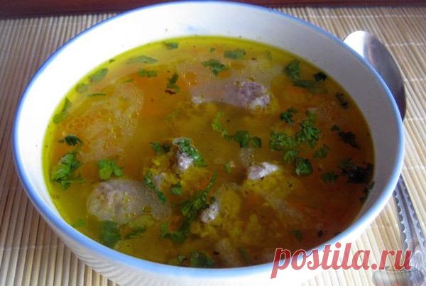 Суп с фрикадельками - Пошаговый рецепт с фото своими руками Суп с фрикадельками - Простой пошаговый рецепт приготовления в домашних условиях с фото. Суп с фрикадельками - Состав, калорийность и ингредиенти вкусного рецепта.