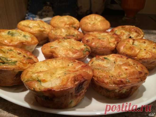Куриные маффины с сыром - пошаговый кулинарный рецепт на Повар.ру