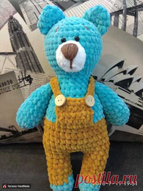 Плюшевый мишка в штанишках купить в Беларуси HandMade