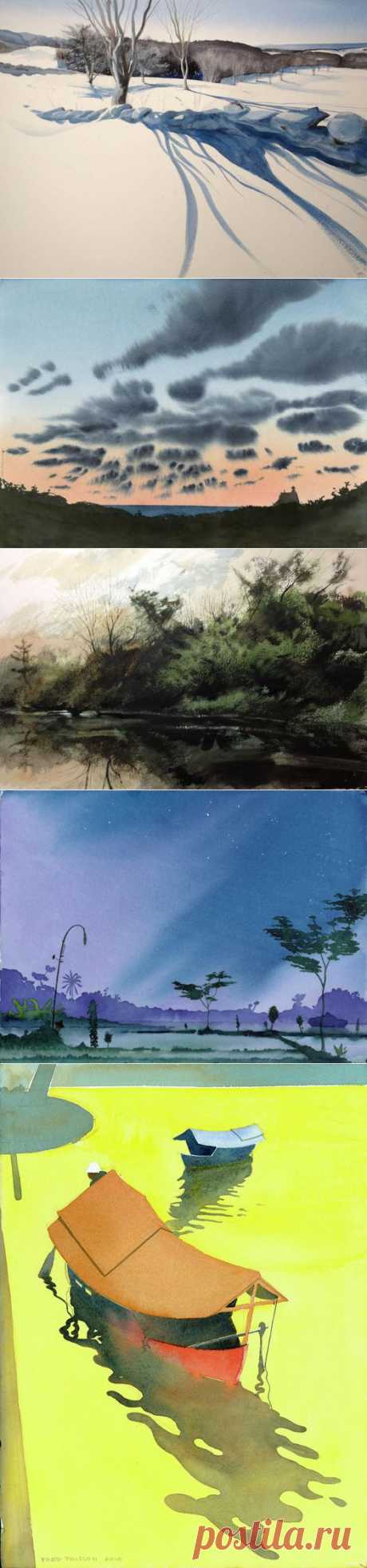 Художник-акварелист Fred Poisson