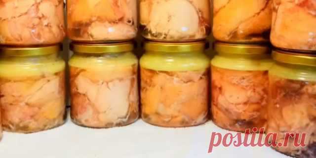 Куриная тушенка для ленивых: вкуснее, чем из магазина — Домашняя кулинария