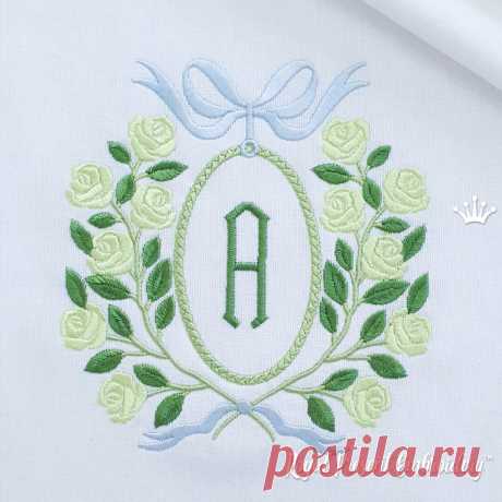 Садовые Розы Рамка Дизайн машинной вышивки - 5 размеров