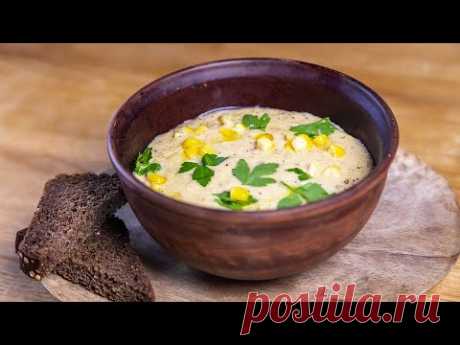 Очень быстрый и вкусный суп из банки кукурузы