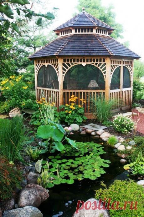 Беседка из бруса — 6 соток