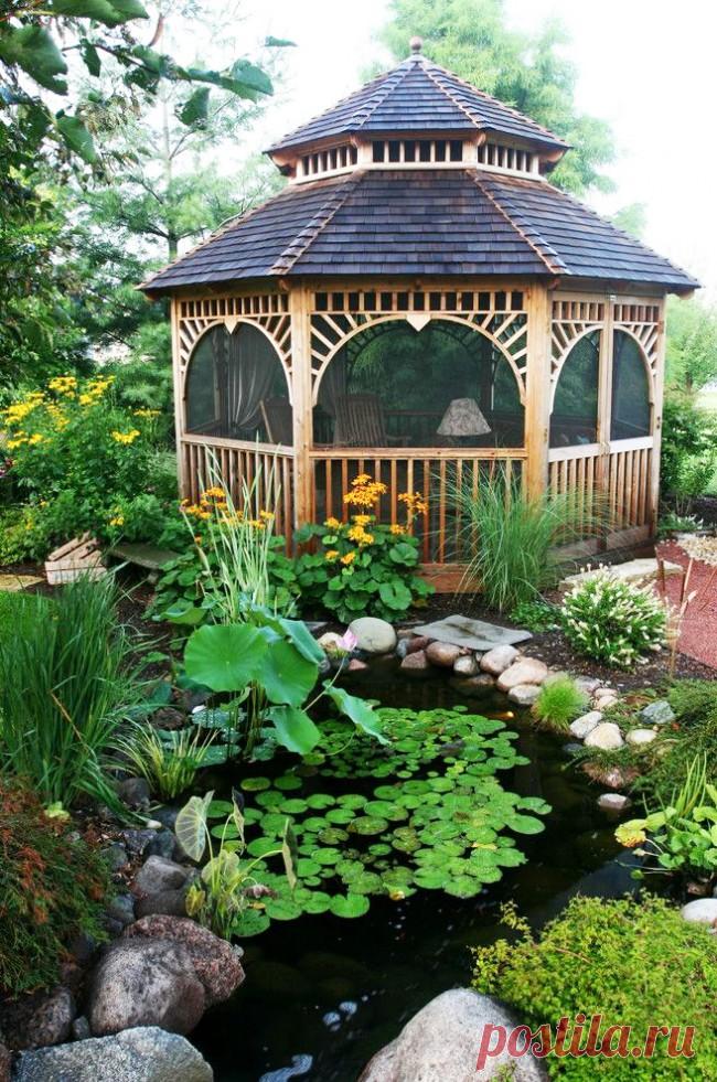 Беседка из бруса — 6 соток