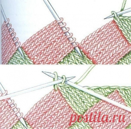 Пэчворк спицами