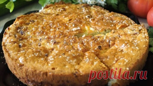 Заливной пирог с капустой 