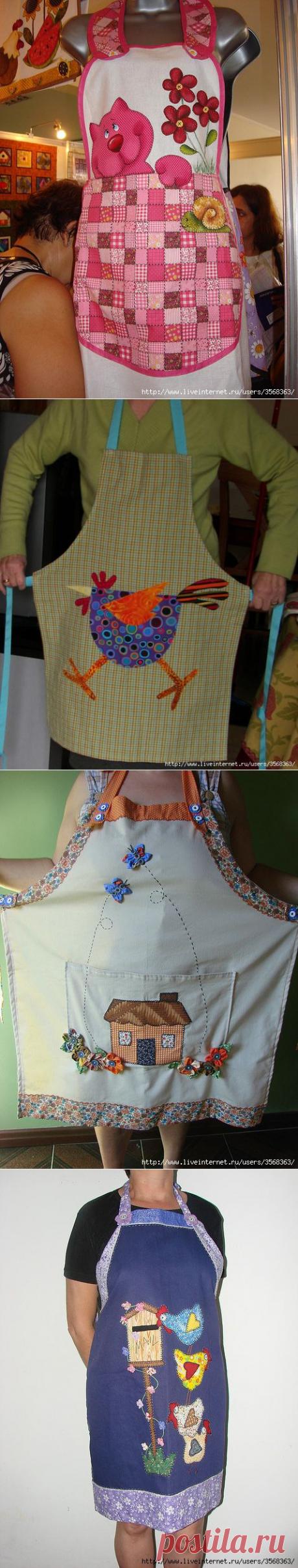 РАБОТЫ БРАЗИЛЬСКИХ ЛОСКУТНИЦ: ФАРТУКИ С АППЛИКАЦИЯМИ. | Самоцветик