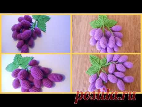 МК "Виноград крючком". DIY: crochet food