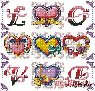 Kind of love » Вышивка, бесплатные схемы вышивки крестом, рукоделье.