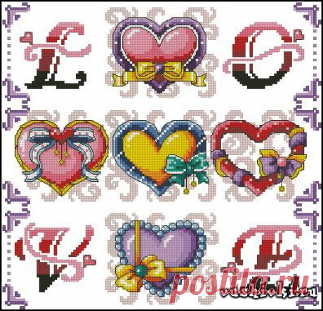 Kind of love » Вышивка, бесплатные схемы вышивки крестом, рукоделье.