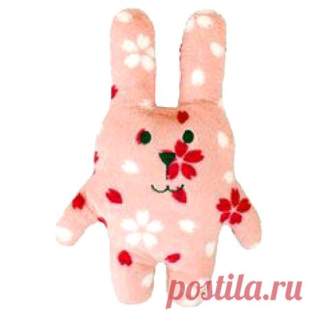 Мягкая игрушка-подушка заяц RAB SAKURA C167-12 серия SAKURA Craftholic купить на In-Colors.ru