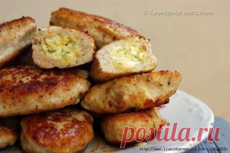 котлеты с очень вкусной начинкой