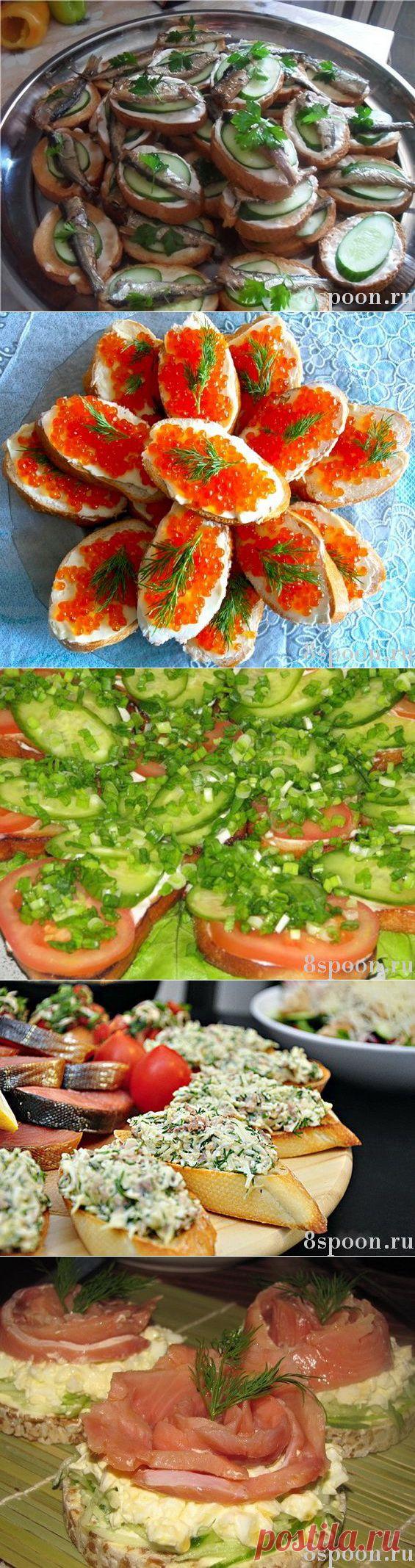 Праздничные бутерброды: вкусные рецепты с  | 8 Ложек