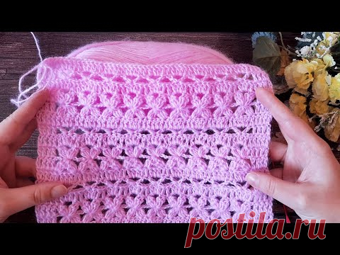 🤗 Мой НОВЫЙ, фантазийный узор КРЮЧКОМ.💖 (N 143) - YouTube