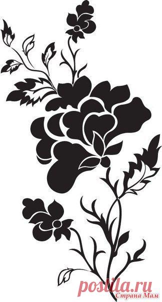 Цветы. Трафареты. - Клуб рукоделия - Страна Мам