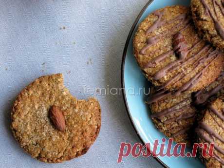 Вкусное овсяное печенье без яиц с орехами и медом