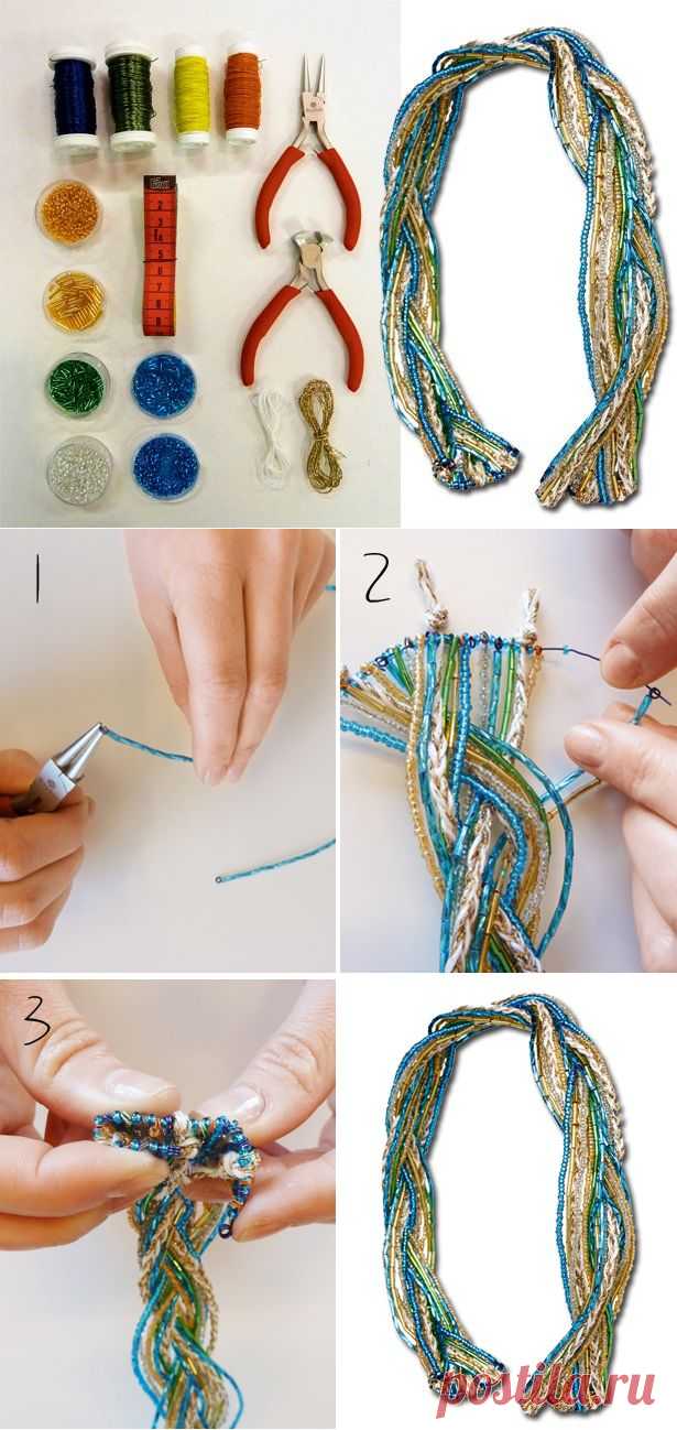 ободок из бисера