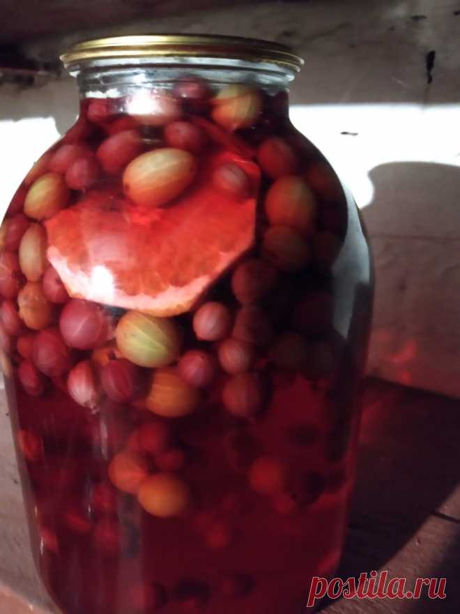 Компот из крыжовника «Энергетик» Компот из крыжовника «Энергетик» - пошаговый кулинарный рецепт приготовления с фото, шаг за шагом.