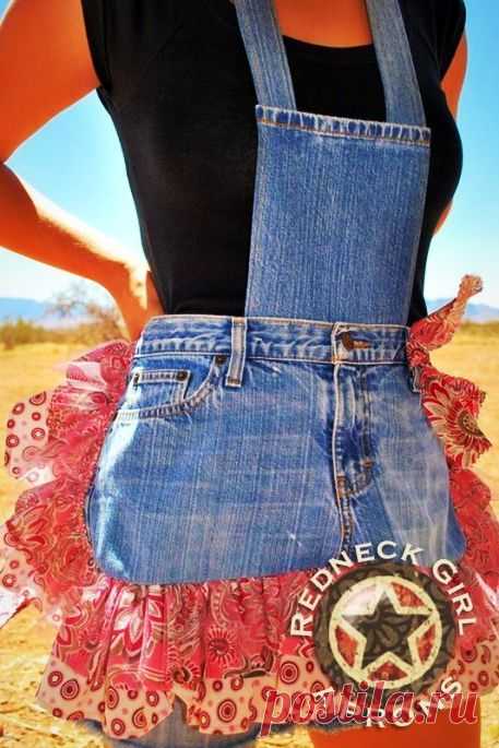 >Джинсовые фартучки