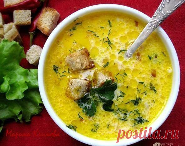 Сливочно-сырный суп с ветчиной и сухариками - Простые рецепты Овкусе.ру