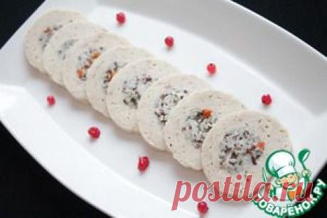 Куриный рулет с рисом - кулинарный рецепт