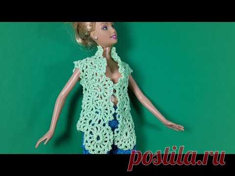 Жилет и ленточное кружево крючком по супер выкройке. Мастер-класс.