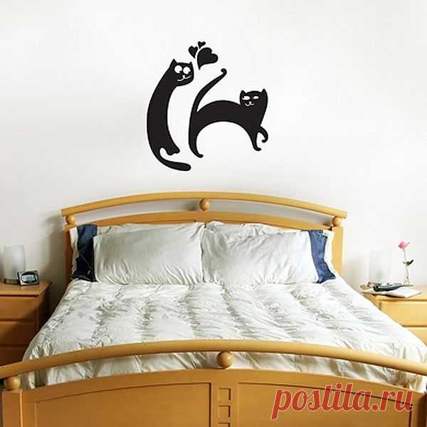 Коты в декоре стен(трафик)