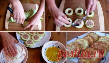Кабачки с мясом в кляре. Готовим за 15 минут любимое блюдо - Любимые рецепты Готовится просто и быстро, мои домашние все просто обожают кабачки, приготовленные по этому рецепту.