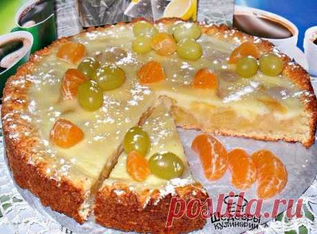 Очень вкусный творожный пирог.