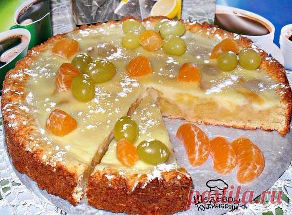 Очень вкусный творожный пирог.