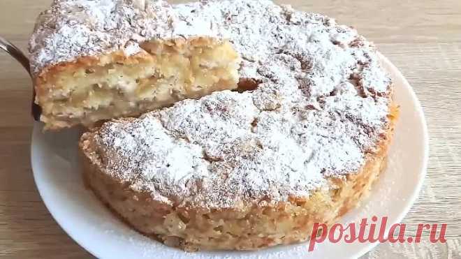 Яблочный Пирог Три Стакана. Вкусный Насыпной Яблочный Пирог