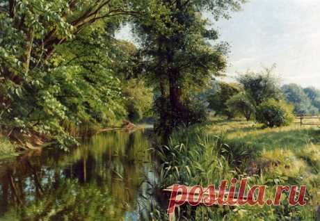 Пейзажи датского мастера PEDER MORK MONSTED.