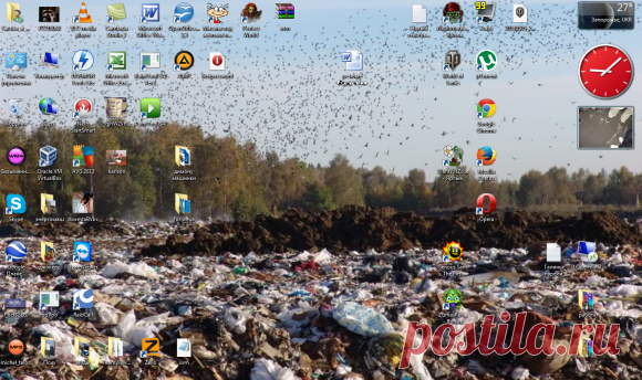 Как эффективно очистить рабочий стол в Windows 7.