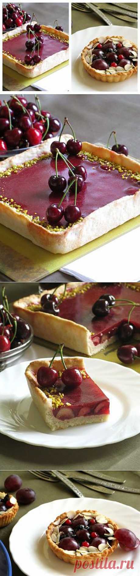 Постный фруктово-ягодный тарт и тарталетки : Вегетарианская и постная кухня