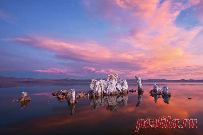 Mono Lake Sunrise Learn more at: www.ApertureAcademy.com  Woke up a tad late on this morning just outside Mono Lake...could see nice clouds over the lake and....A HINT OF COLOR!  Shit!  Drove quick down to the Mono Lake South Tufa's and was out the door the second the tires came to a stop. Literally had about 3 minutes to setup as the color intensified.  THEN, I did something incredible...  I left Mono Lake and drove home back to the bay area...over Tioga Pass...on January...