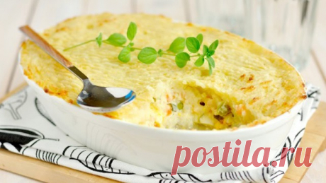 Картофельная запеканка с рыбой - рецепт дня