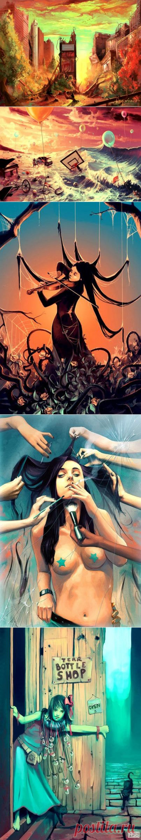 Cyril Rolando - цифровой художник, иллюстратор из Франции