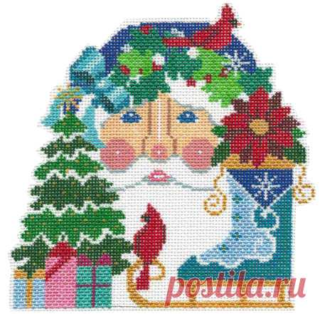 Papá Noel y patines - Shelly Tribbey Designs