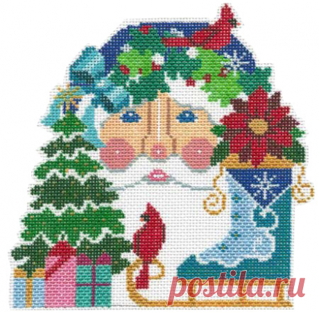 Papá Noel y patines - Shelly Tribbey Designs