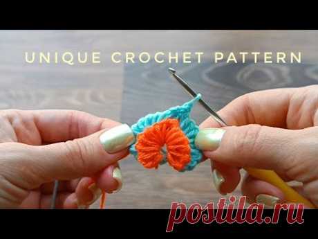 This unique crochet pattern is not on YouTube. Very stylish crochet stitch.