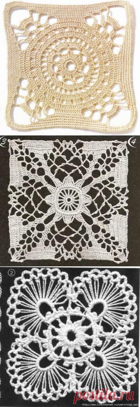 КВАДРАТНЫЕ УЗОРЫ (крючок).