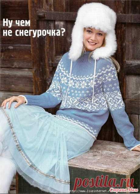 Свитера с круглой кокеткой. Много!!
